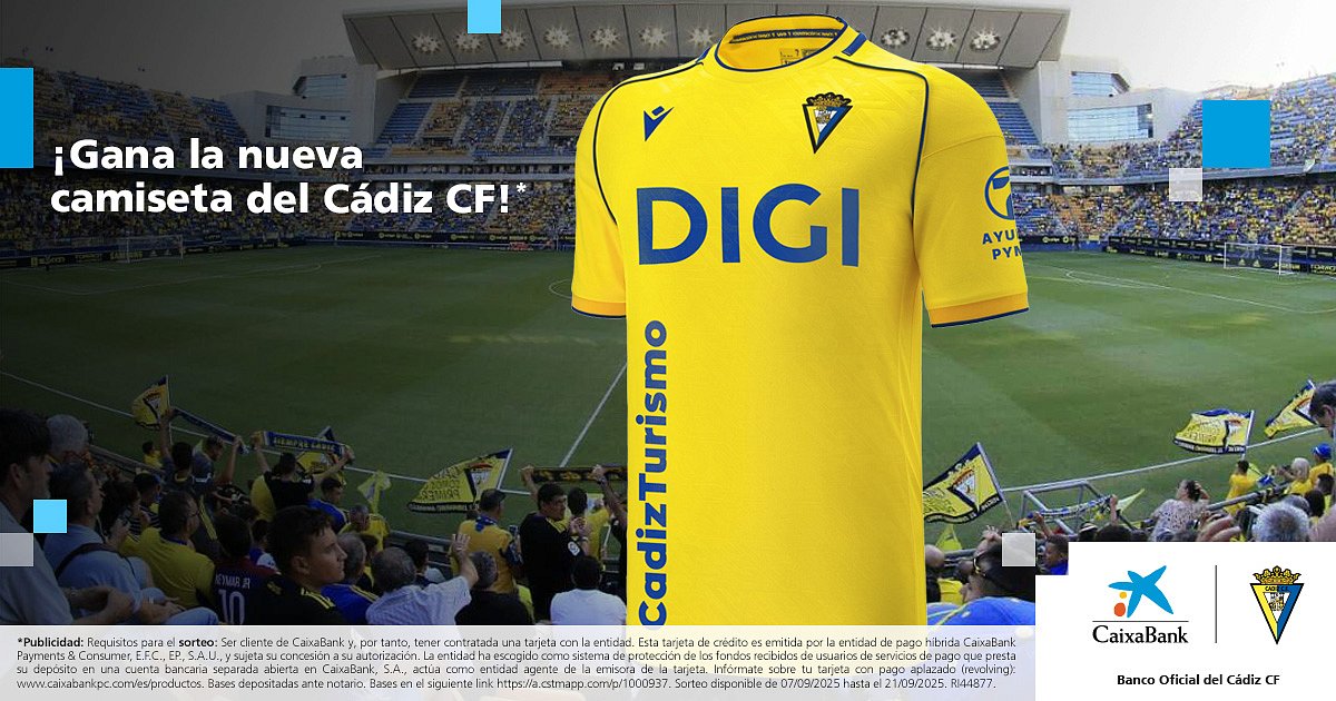 GEWINNEN SIE DAS NEUE CÁDIZ CF-TRIKOT!