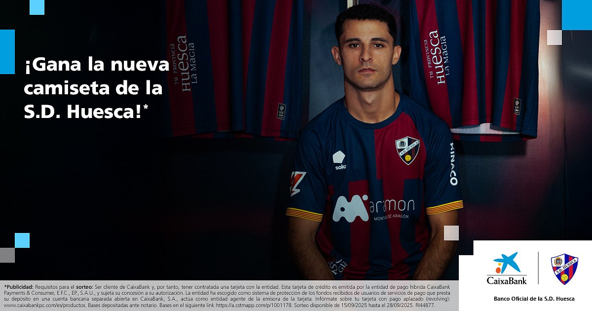 GEWINNE DAS SD HUESCA-TRIKOT FÜR DIE SAISON 25/26!